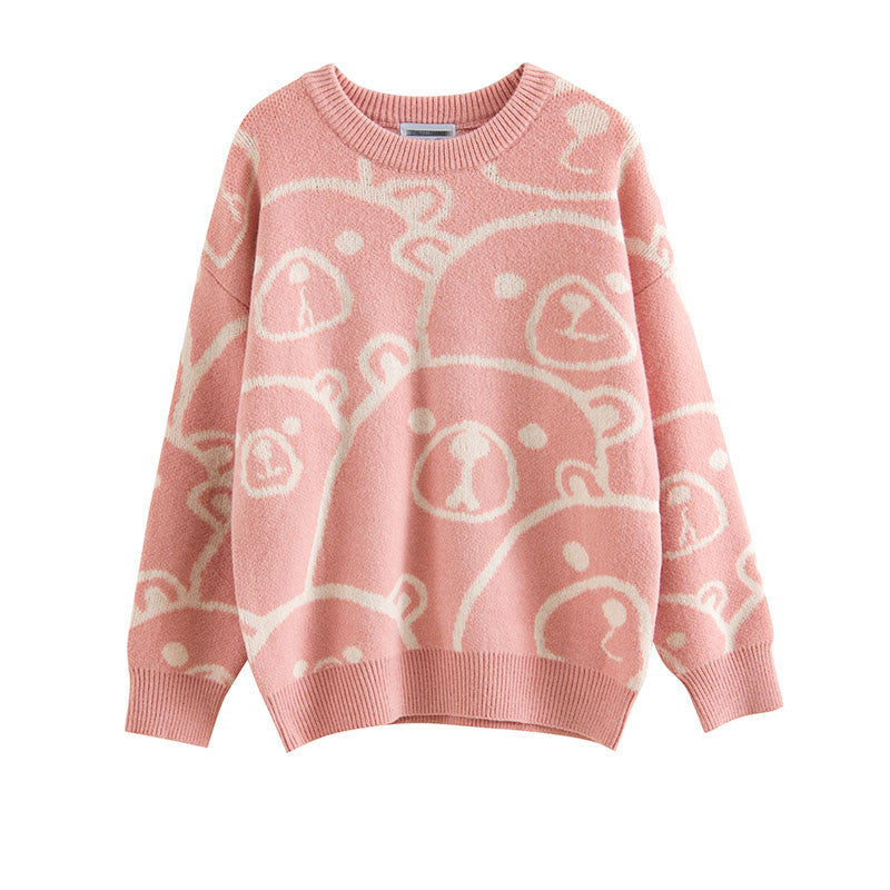 Korean Style Loose Lazy Knit Sweater