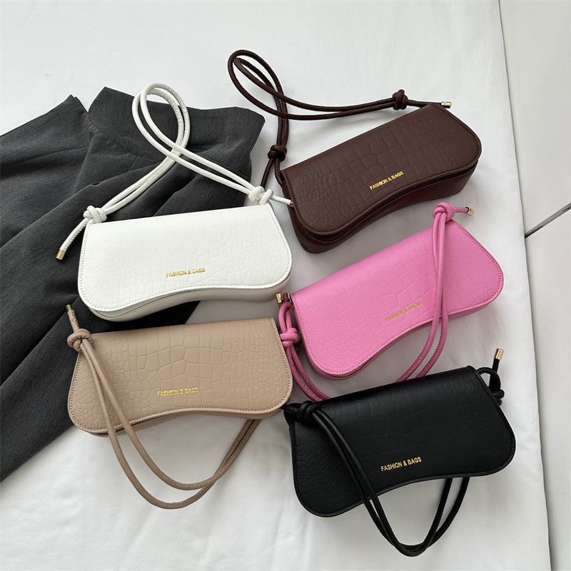 Summer Minimalist PU Underarm Bag Chic Solid Color Square Shoulder
