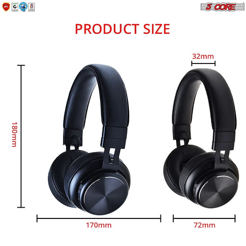5Core Bluetooth Hoofdtelefoon Draadloze Ruisonderdrukkende Audifonos