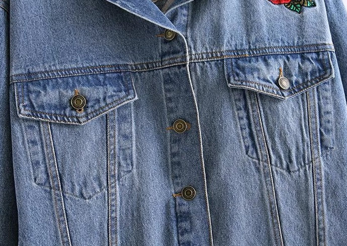 autumn behind the crane crane loose BF wind denim jacket short jacket female