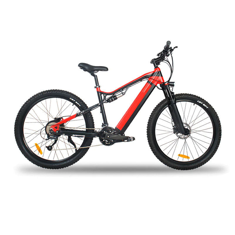 ⚡ Siroock™ Red 500W eMTB – 27.5" Electric Mountain Bike (48V, 7-Speed,