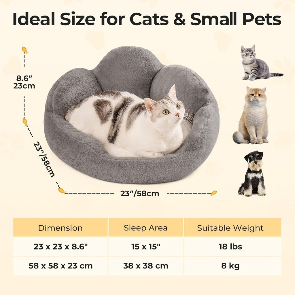 Ultra-Soft Snuggle Bed for Cats and Small Pups