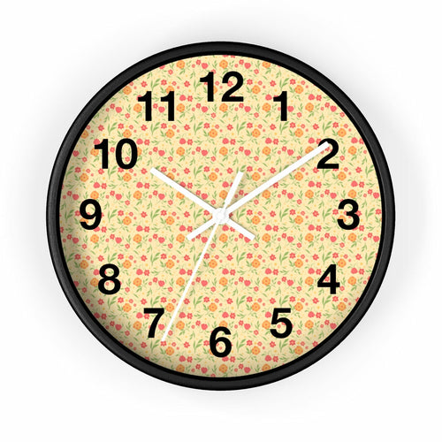 2882Time™ Cottagecore Ditsy Floral Geometric Clock