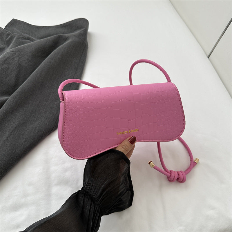 Summer Minimalist PU Underarm Bag Chic Solid Color Square Shoulder