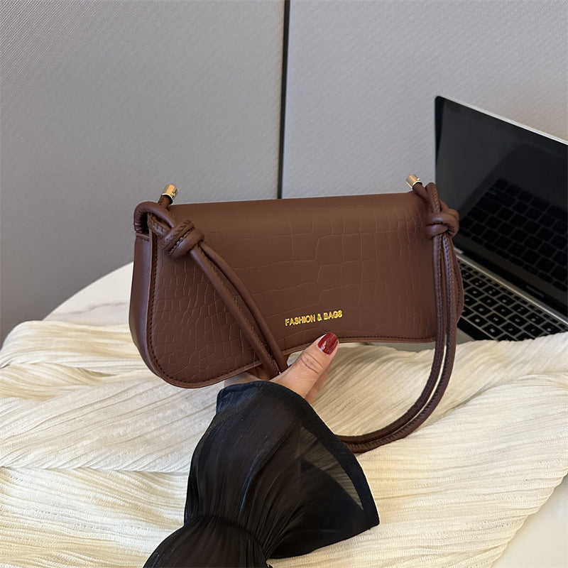 Summer Minimalist PU Underarm Bag Chic Solid Color Square Shoulder