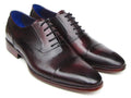 Paul Parkman Heren Captoe Oxfords Zwart Paarse Schoenen (ID#074-PURP-BLK)