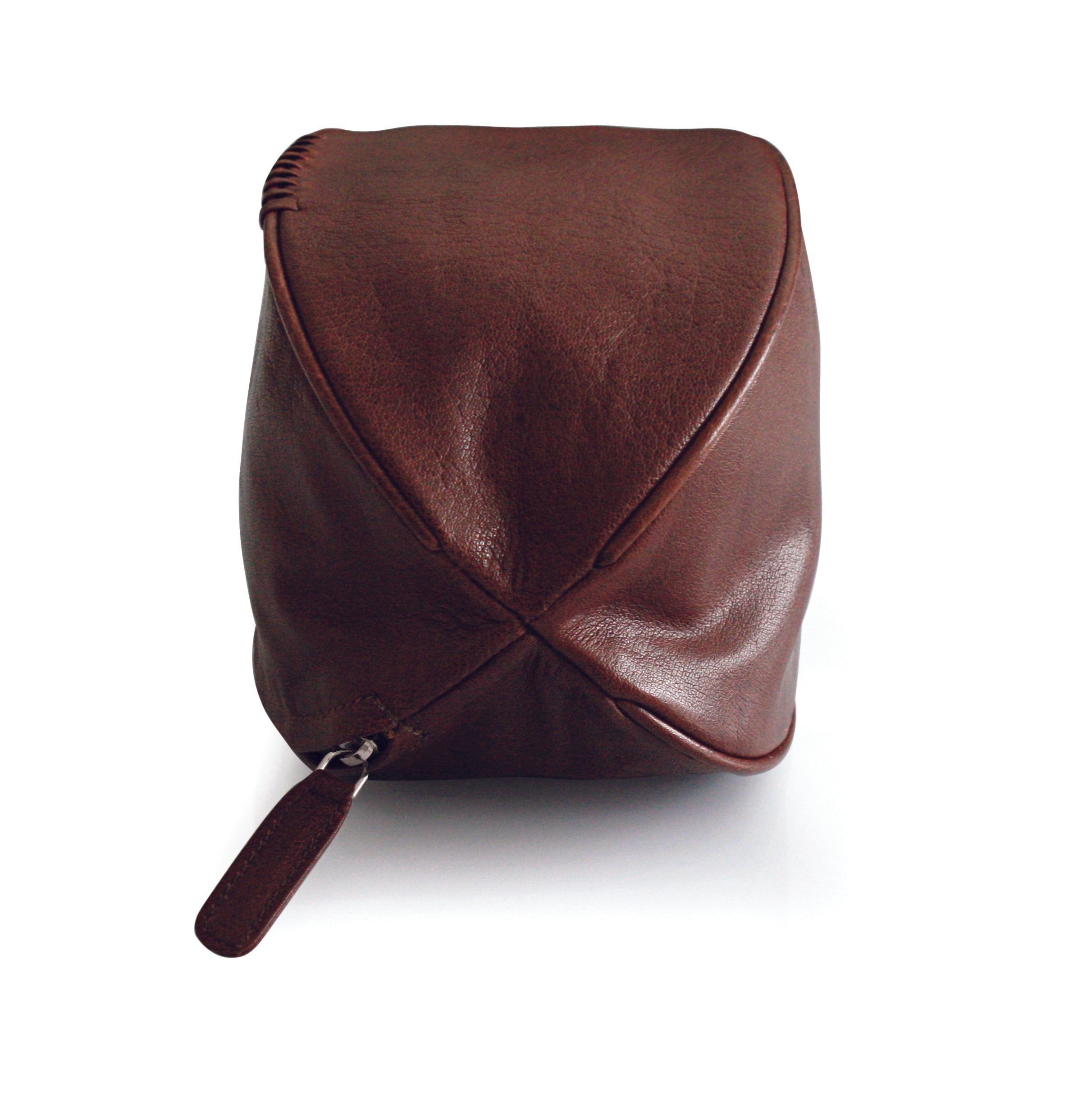 K0011BB | Beauty Case "Palla da Rugby" in Vera Pelle - Colore: Testa