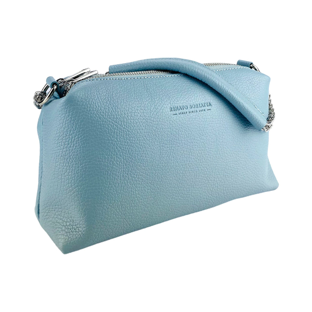 RB1025CL  | Borsa Donna a Mano con doppia lampo in Vera Pelle Made in