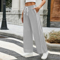 Women'S Drawstring Elastic Waist Wide-Leg Pants Sports Pants For