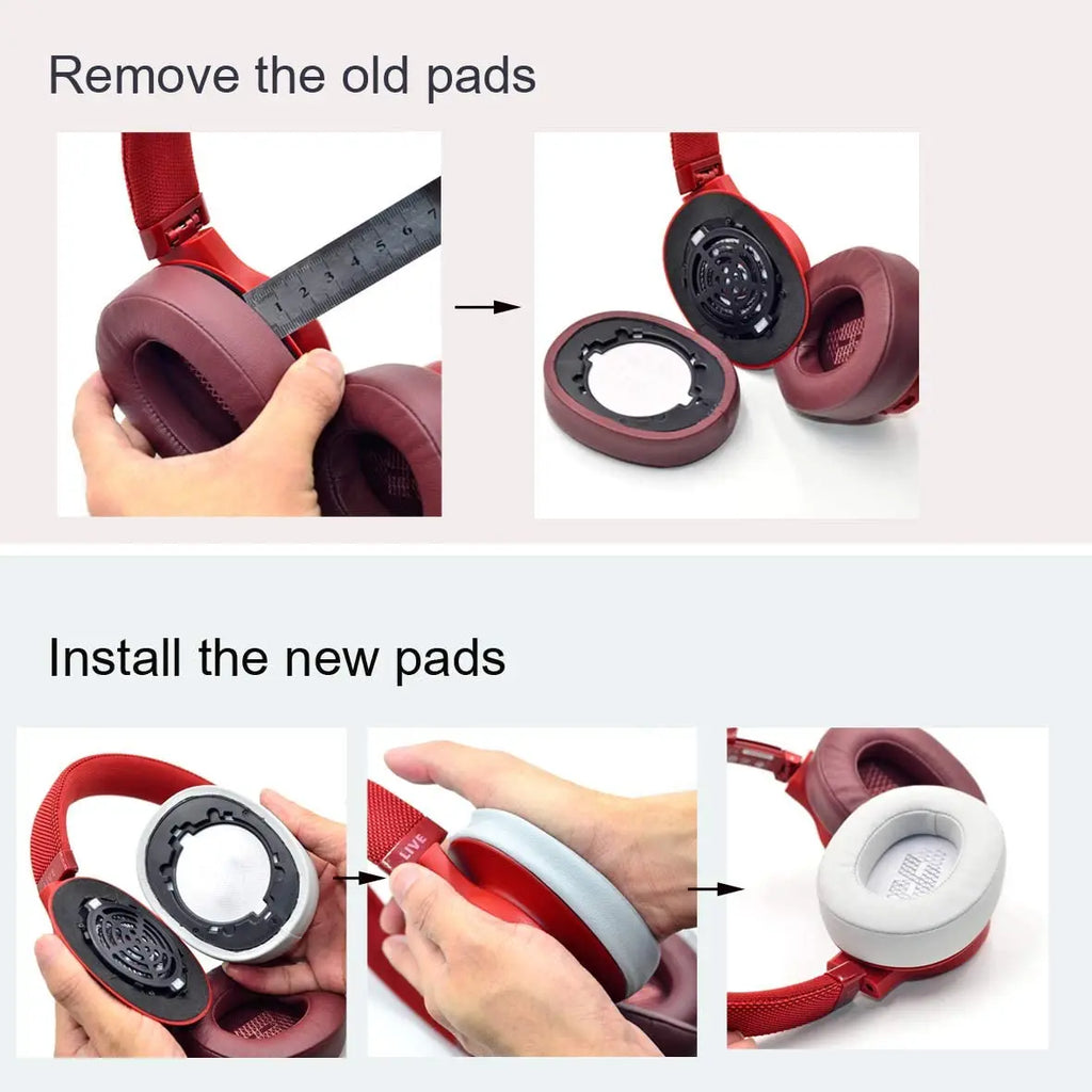 live 500bt jbl earpads Replacement Potein Leather Soft Foam Ear Pads