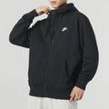 Nike Men's Sportswear Knitted Casual Wear Hooded Cardigan Fleece-Lined