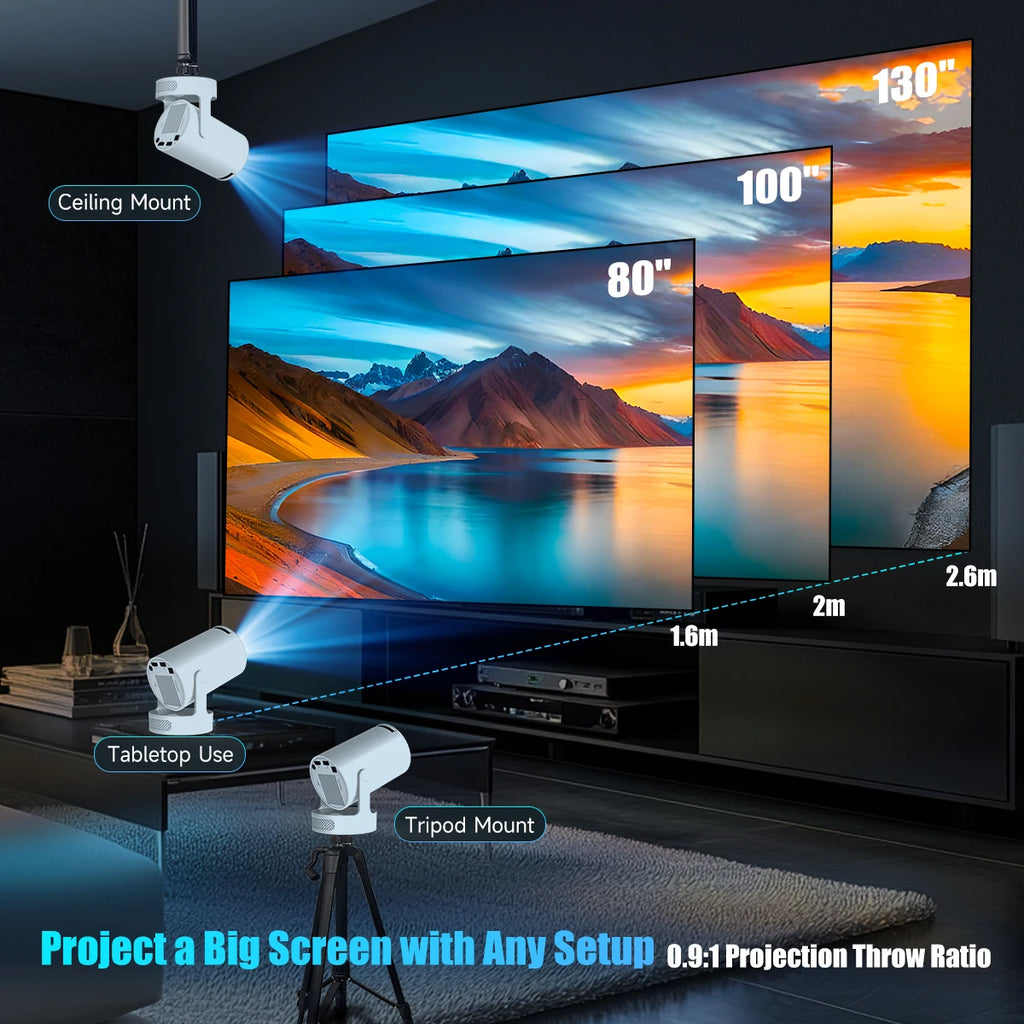 Magcubic 8K HY300 Pro + Projector Built in 5W Speaker 1280*720P