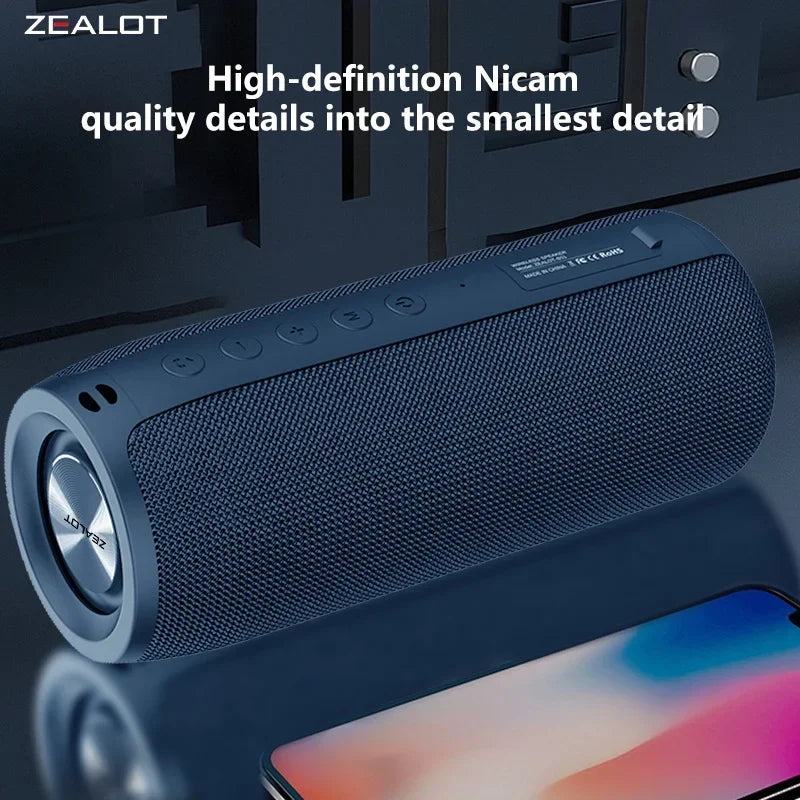 Zealot -S51 Wireless Speakers, Outdoor Portable Subwoofer Speaker