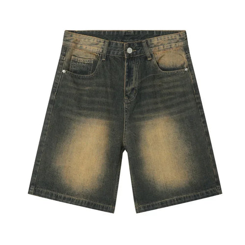 Botvotee S-3XL Summer Men's Denim Shorts Jeans Solid Color Straight