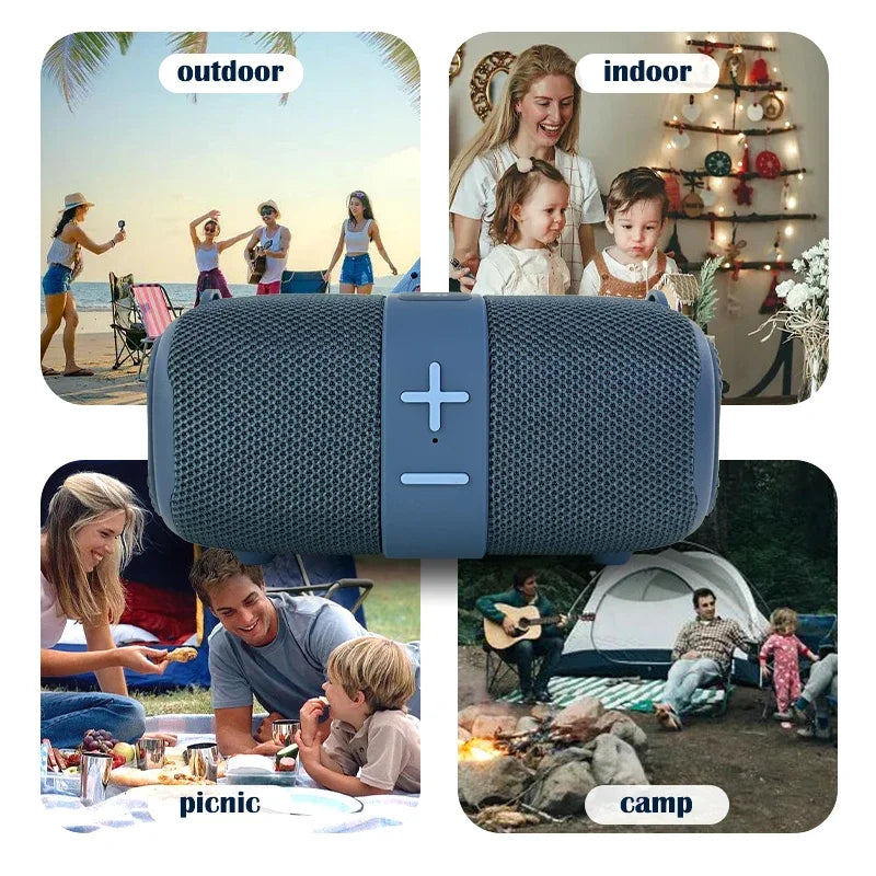 T&G TG667 Crossbody LED Light Portable Bluetooth Speaker Outdoor Small