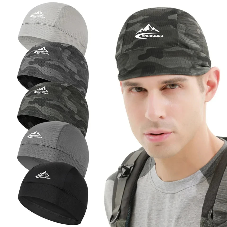 Hat Mesh Fabric Quick Dry Cycling Cap Motorcycle Helmet Liner Bike