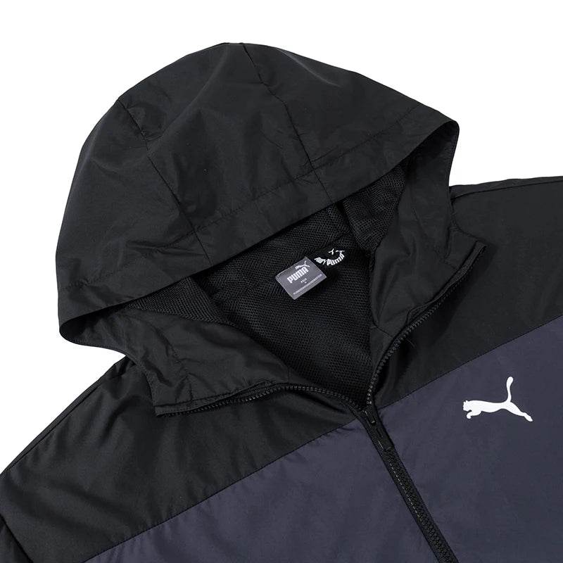 Puma Mesh Lined Windbreaker Women's Jacket Contrast Color Casual