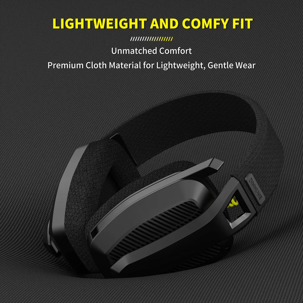 BINNUNE BW06 2.4GHz Wireless Gaming Headset with Mic for PS5 PS4 PC