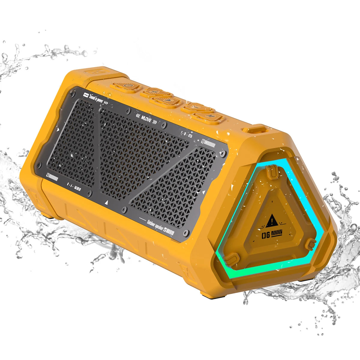 MLOVE P3 Outdoor Bluetooth Speaker, 40W Output Power Bluetooth 5.3