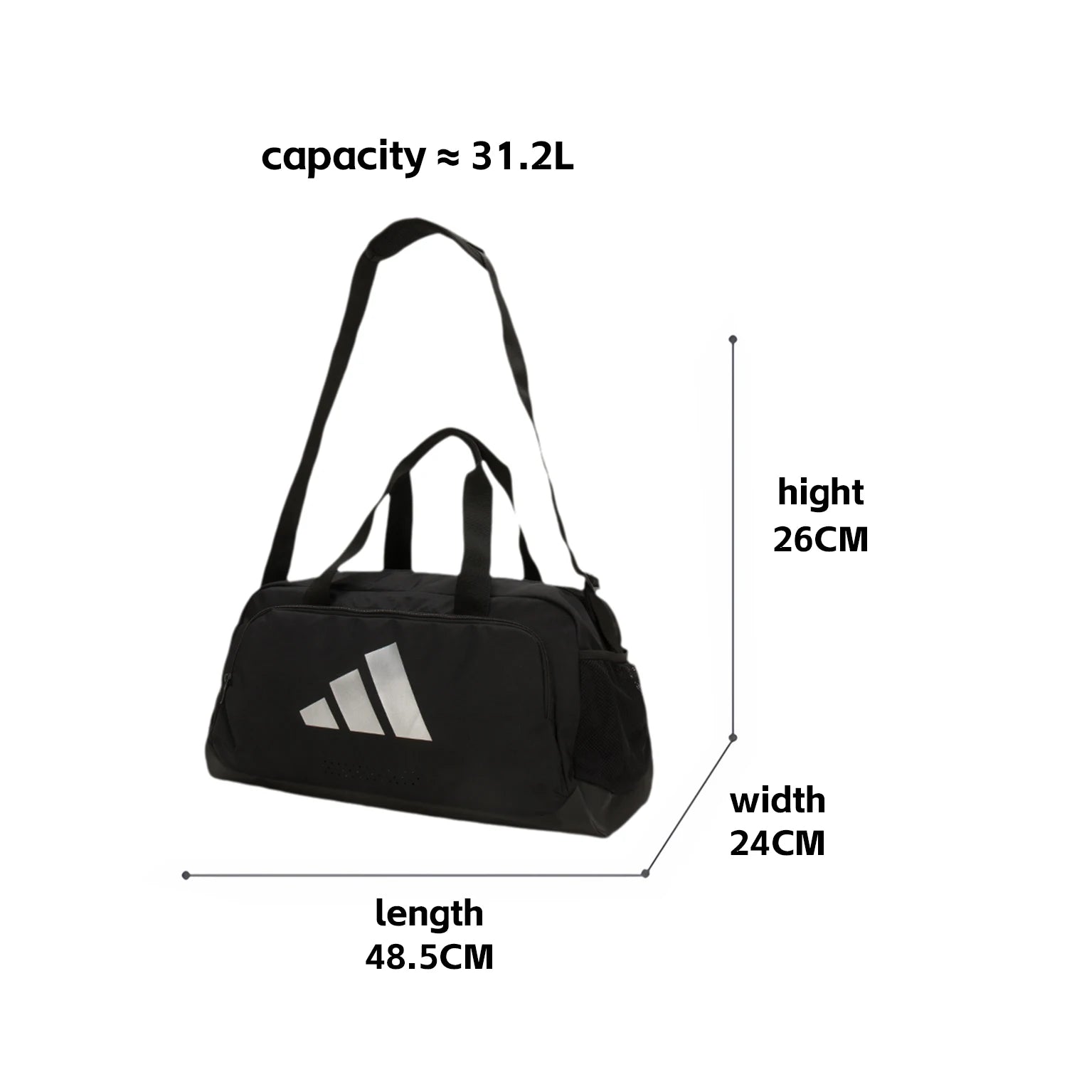 Adidas (Adidas) Unisex Sports Bag for Men and Women, Outdoor Travel