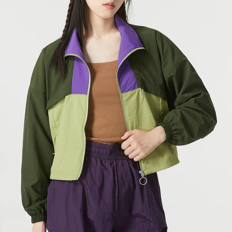 Puma Infuse Woven Women's Short Jacket Retro Casual Sportswear