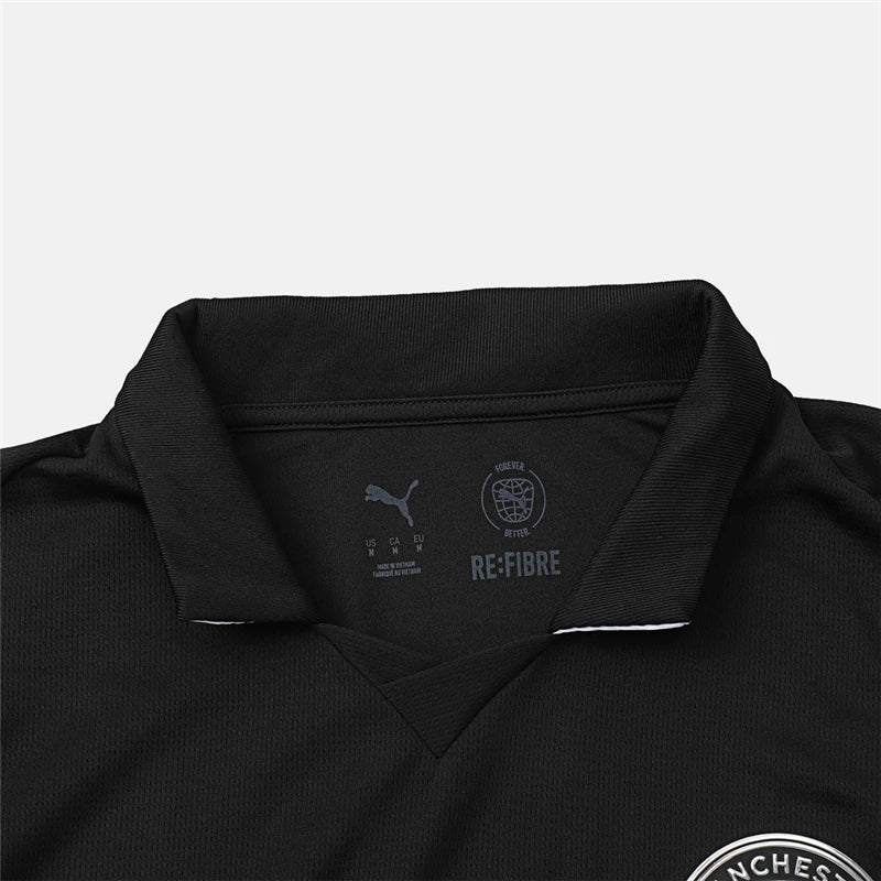 Puma Men's MCFC Away Jersey Clone - Black Short T-shirt 78035002