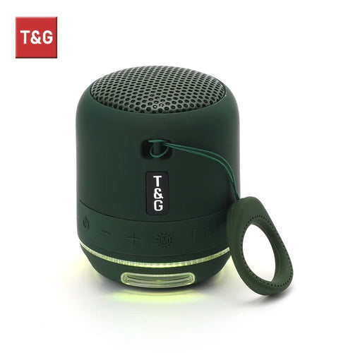 Mini Bluetooth Speaker LED Light Wireless Bass Box Player Stereo