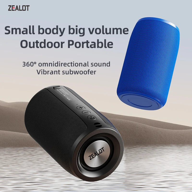 ZEALOT-S32 Mini Portable Bluetooth Speaker HIFI Subwoofer Wireless