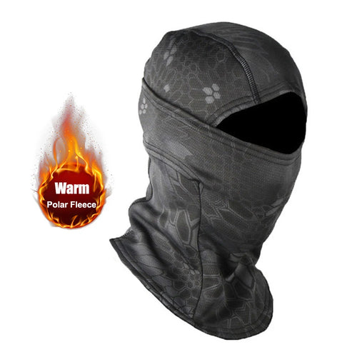 Winter Fleece Warm Camouflage Balaclava Outdoor Cold-proof Ski Cycling