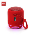 Mini Bluetooth Speaker LED Light Wireless Bass Box Player Stereo