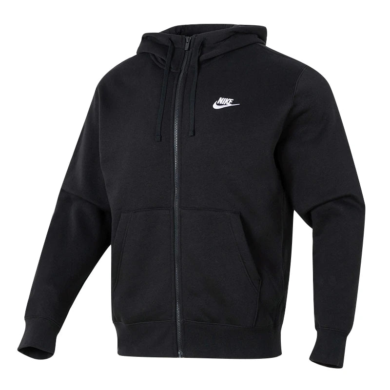 Nike Men's Sportswear Knitted Casual Wear Hooded Cardigan Fleece-Lined