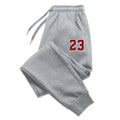 Men's straight-leg pants, new autumn luxury printed wool sport pants,