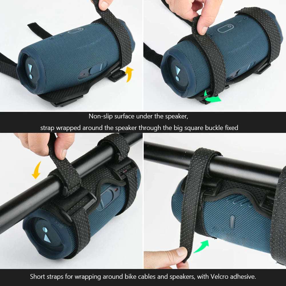 Bicycle Speaker Mount Strap Fixed Holder Portable MTB Road Bike Kettle