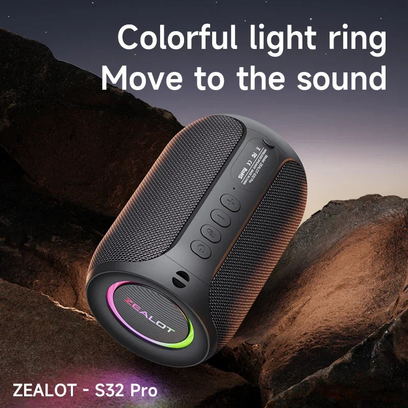 Zealot S32 pro Bluetooth Wireless Outdoor Portable Subwoofer Speaker