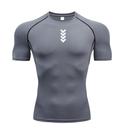 2024 Men's Compression Long Sleeve Black Gym Workout T-Shirt, Quick