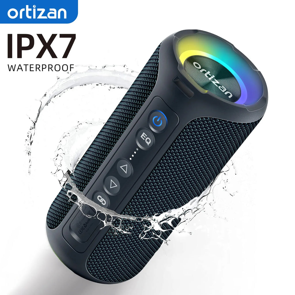 Ortizan Bluetooth Speakers 40W Enhanced Bass Portable Outdoor Wireless