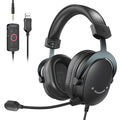 FIFINE Headset,3.5 mm jack&USB Headphone with 7.1 Surround Sound/volum