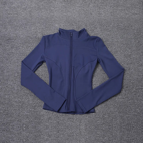 Women Sport Jacket Long Sleeve Shirt Workout Coat Gym Training