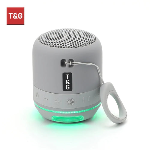 Mini Bluetooth Speaker LED Light Wireless Bass Box Player Stereo
