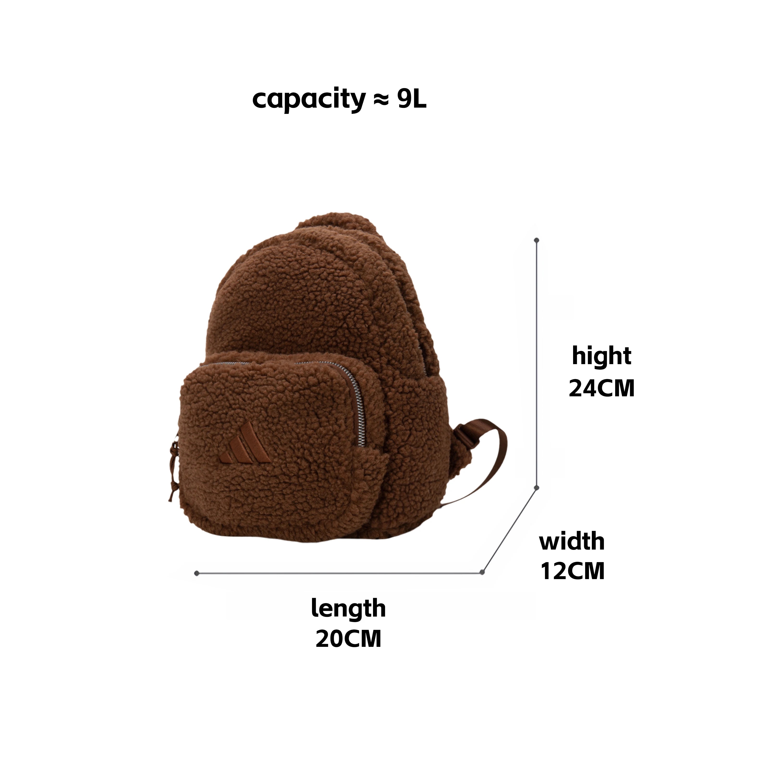 Adidas Unisex Backpack Outdoor Travel Backpack Fashionable Portable