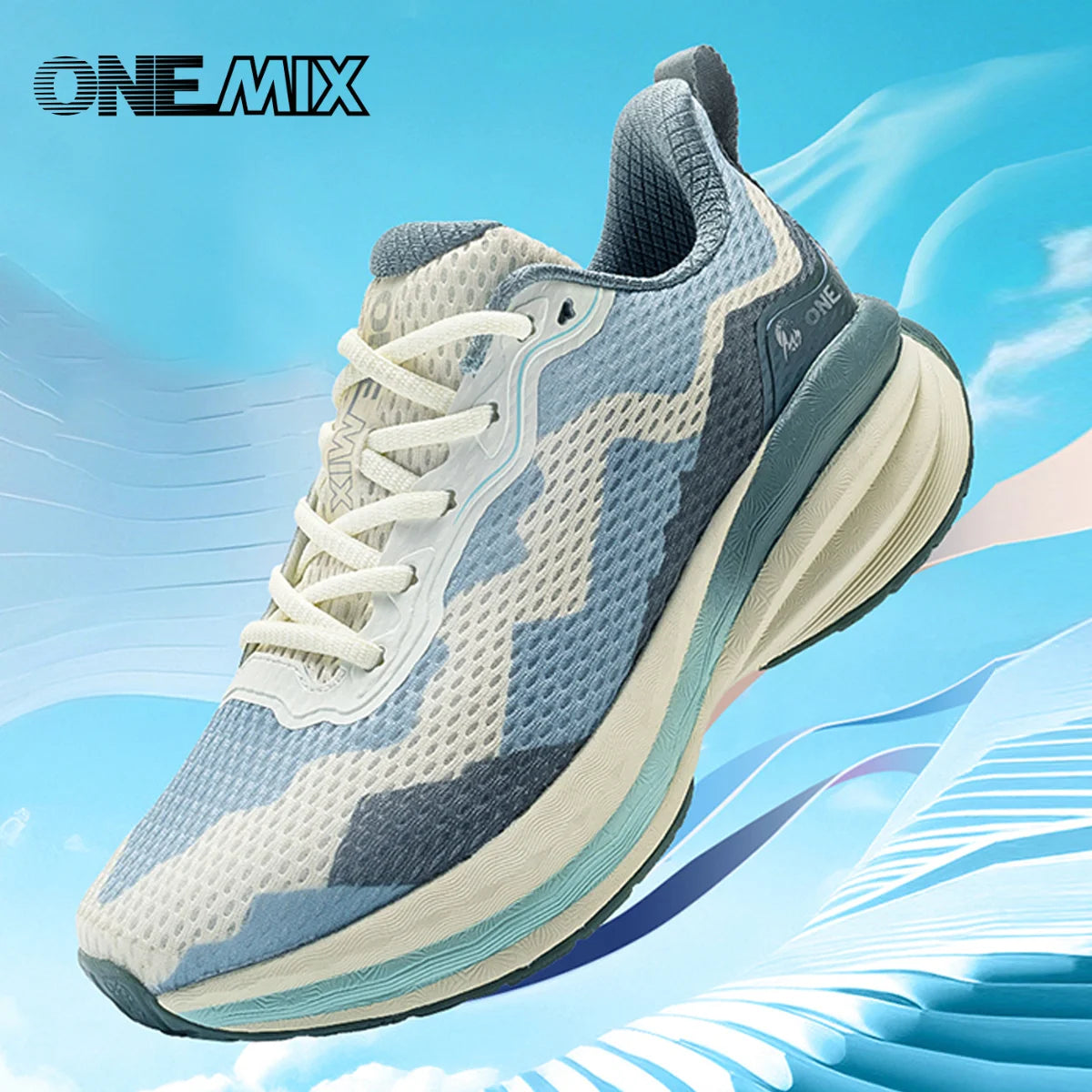 Onemix 2025 new running shoes men's sports and leisure shoes women's