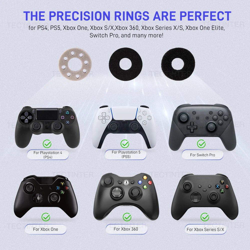 12Pcs/Set Soft Aim Assist Sponge Ring For PS5/PS4/Xbox/Switch 2