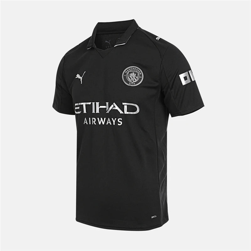 Puma Men's MCFC Away Jersey Clone - Black Short T-shirt 78035002