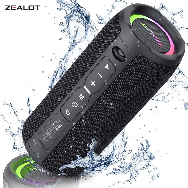 ZEALOT S49PRO Portable Bluetooth Speaker 20W IPX6 Waterproof Powerful
