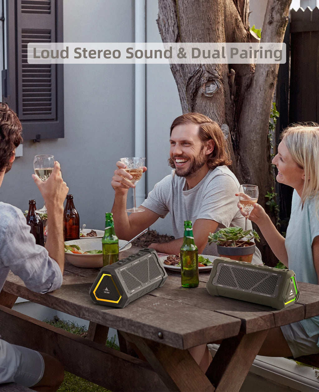MLOVE P3 Outdoor Bluetooth Speaker, 40W Output Power Bluetooth 5.3