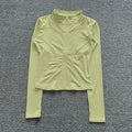Women Sport Jacket Long Sleeve Shirt Workout Coat Gym Training