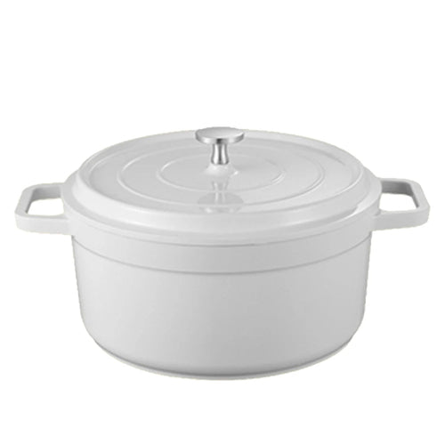 Enameled Cast Aluminum Dutch Oven with Lid Home Kitchen Enamel Stock
