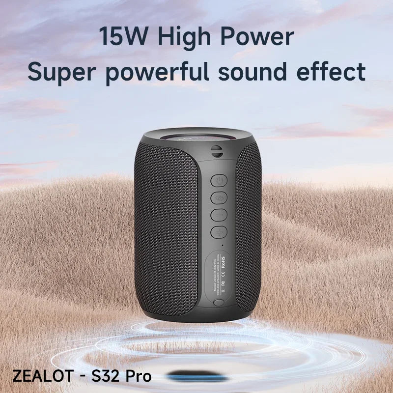 Zealot S32 pro Bluetooth Wireless Outdoor Portable Subwoofer Speaker