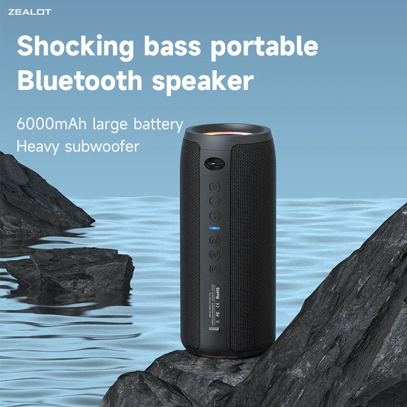ZEALOT-S51Pro 40W High-power Bluetooth Speaker 3D Stereo Bass