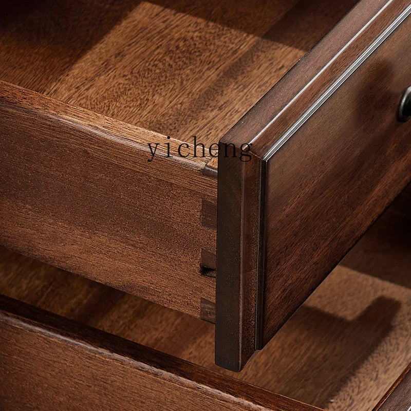 XL black walnut American retro study desk all solid wood exquisite